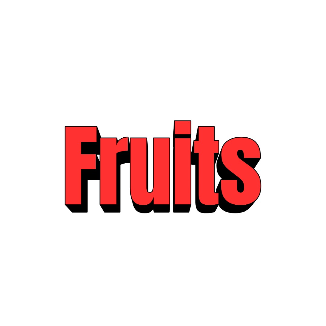 Fruits Flash Cards